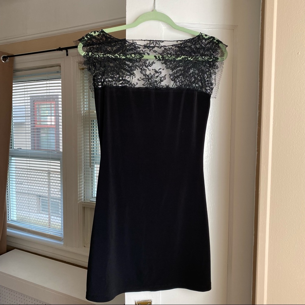 Handmade mini black dress